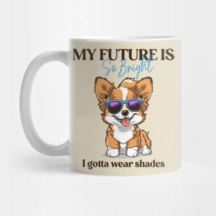 Corgi lover - Corgi glasses - Corgi quote v2 white Mug